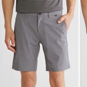 Travis Mathew Men’s Switchback Hybrid Grey Golf Preppy Athletic Shorts 34